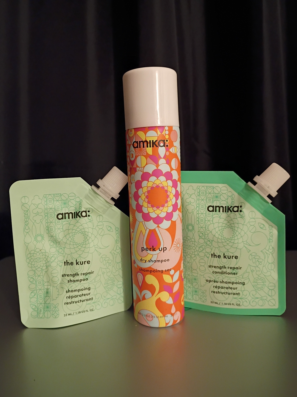 amika The Kure Shampoo/ Conditioner & Perk Up Dry Shampoo